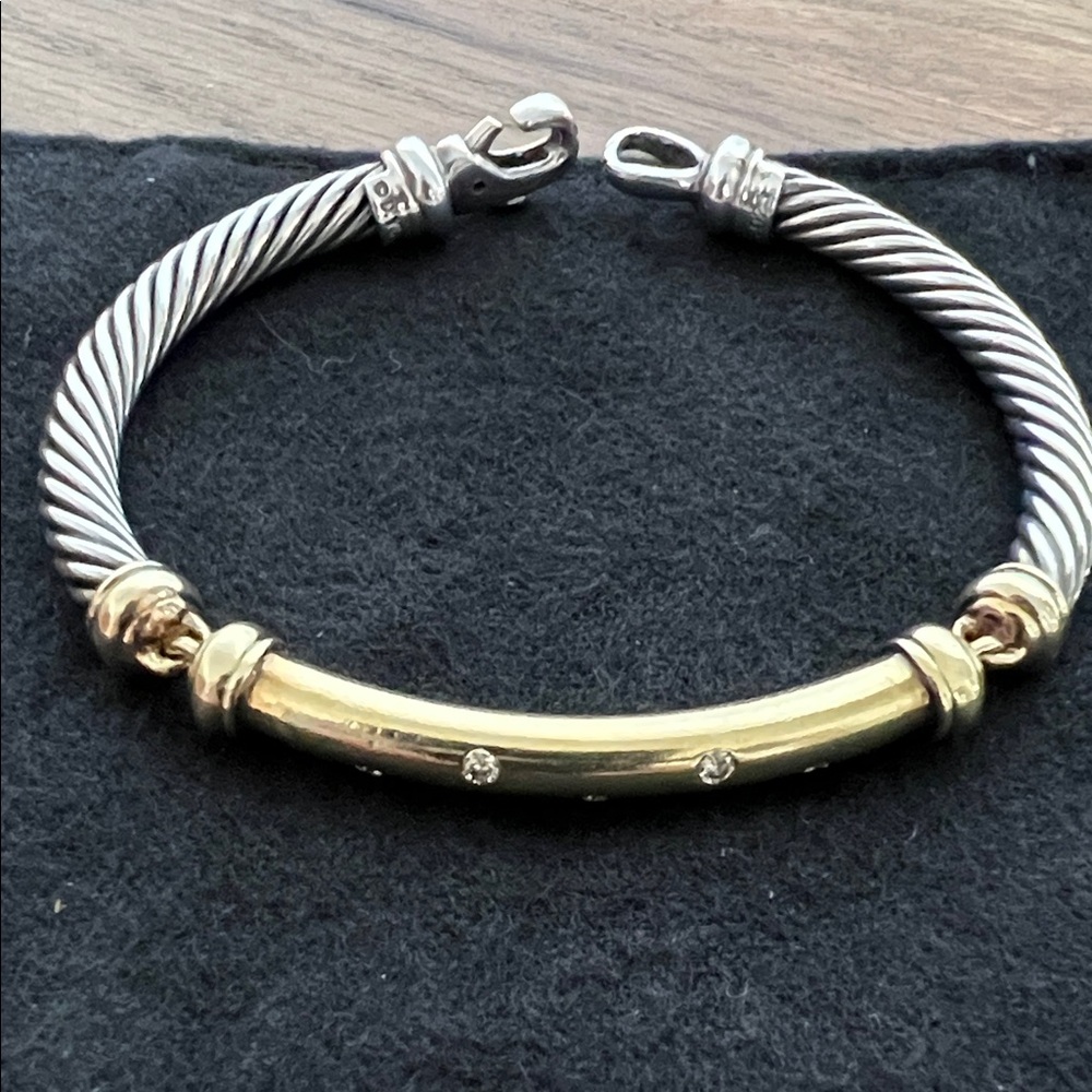 David Yurman Two-Tone Cable Bracelet